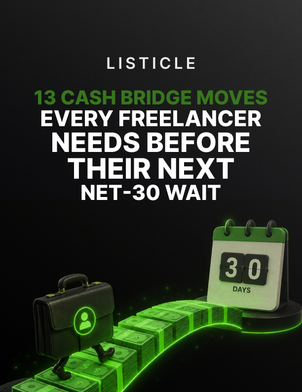 Listicle 13 Cash Bridge Moves Every Freelancer Needs Before Their Next Net 30 Wait cover