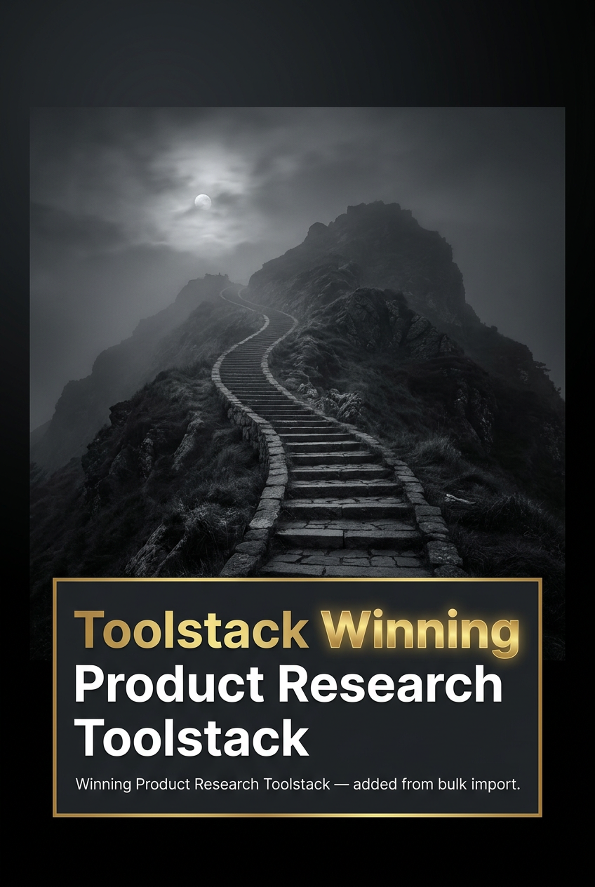 Toolstack Winning Product Research Toolstack cover